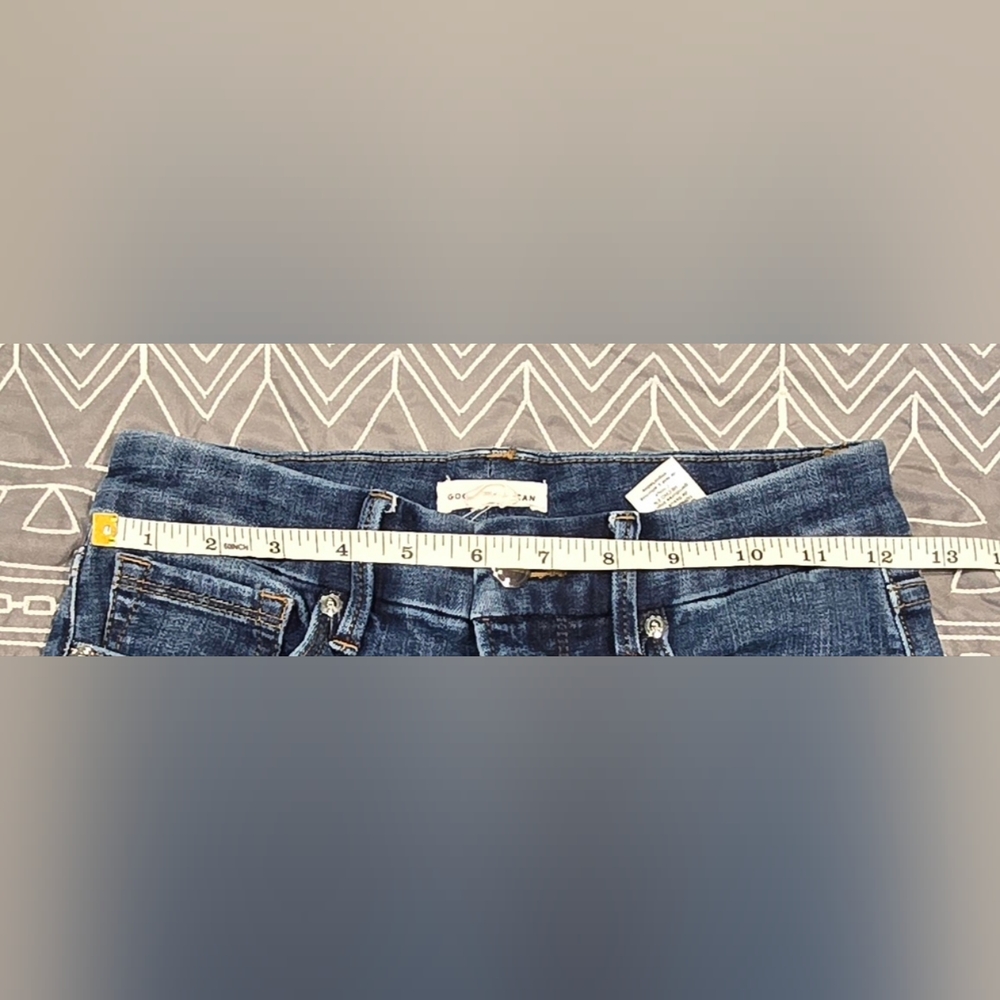 Good American Good Legs Chewed Hem Skinny Jean Size 4/27 - Picture 5 of 7